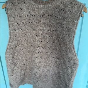 Universal Thread Taupe Knit Sweater Vest